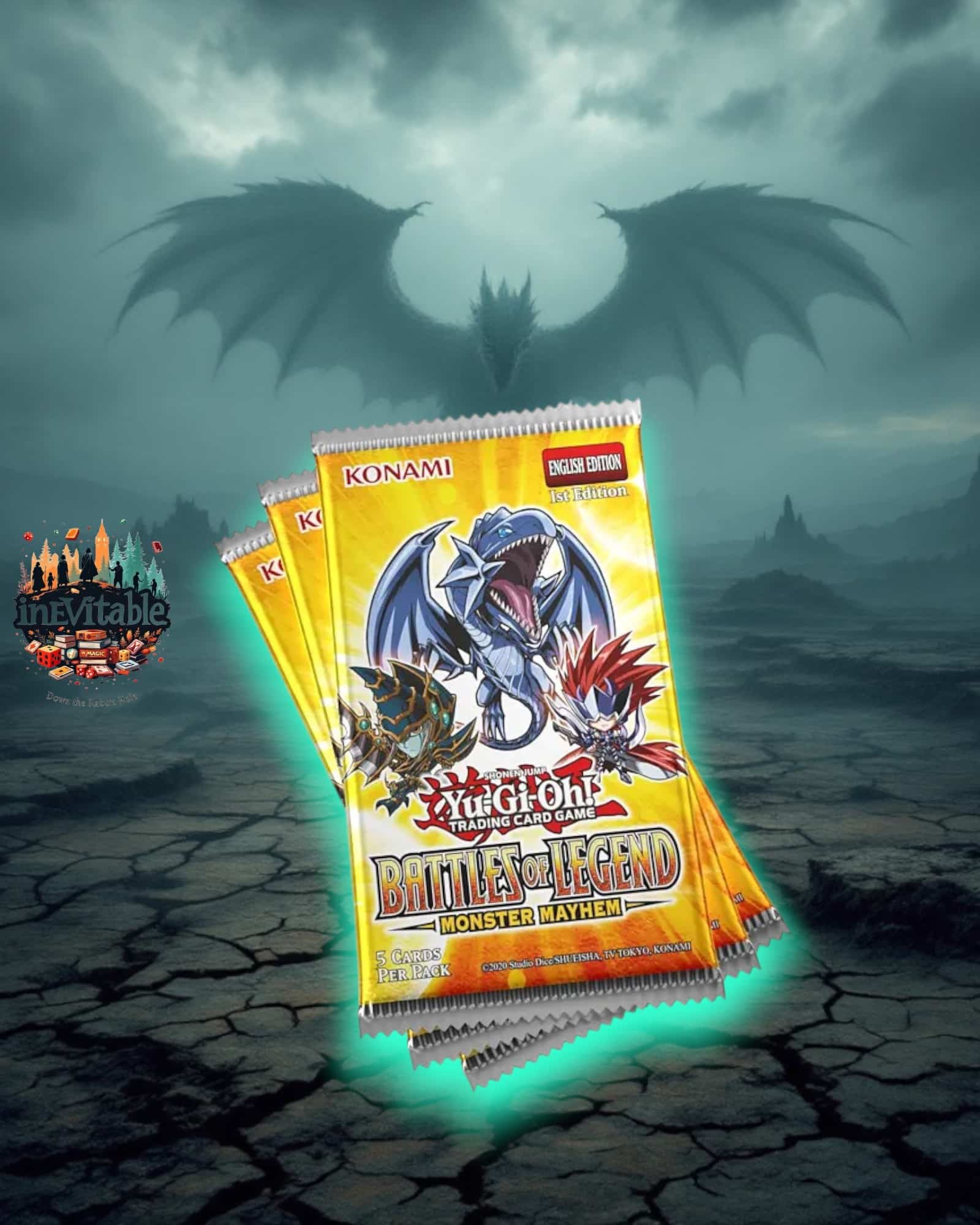3 x Booster Pack Battles of Legend Monster Mayhem Yu-Gi-Oh!
