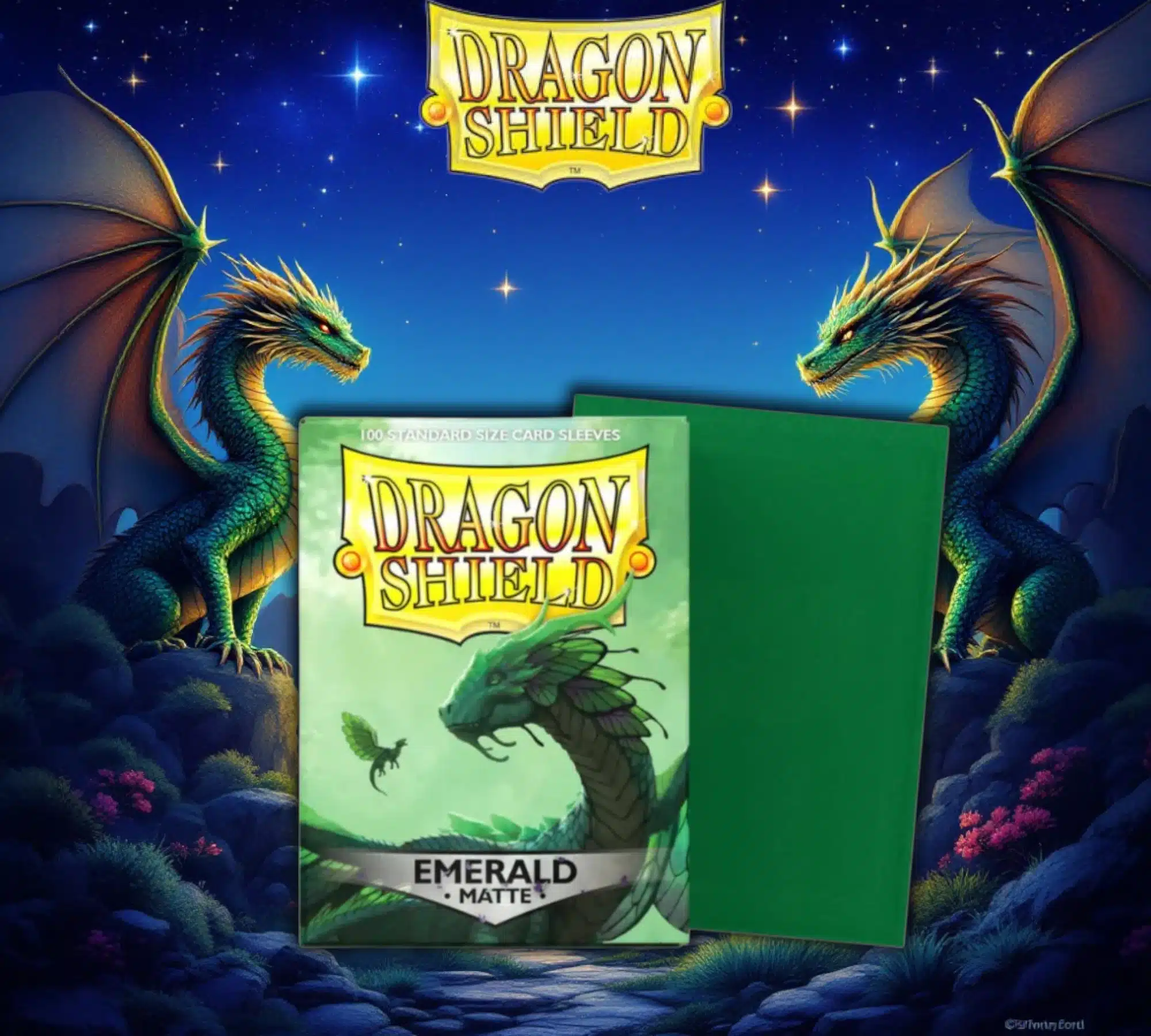 Mica Standard Dragon Shield Emerald Matte c/100