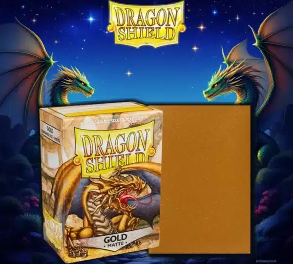 Mica Standard Dragon Shield Gold Matte c/100
