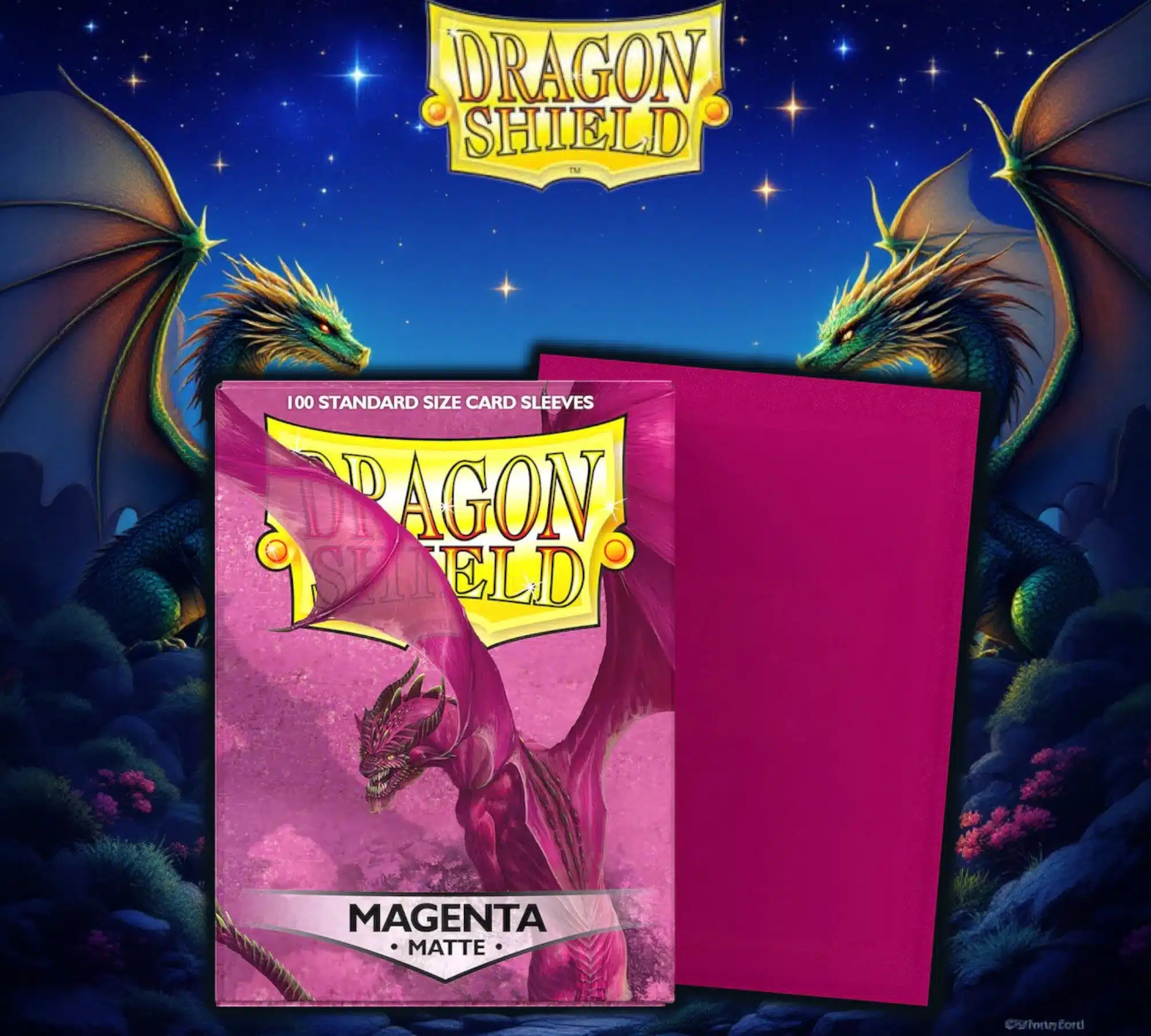 Mica Standard Dragon Shield Magenta Matte c/100
