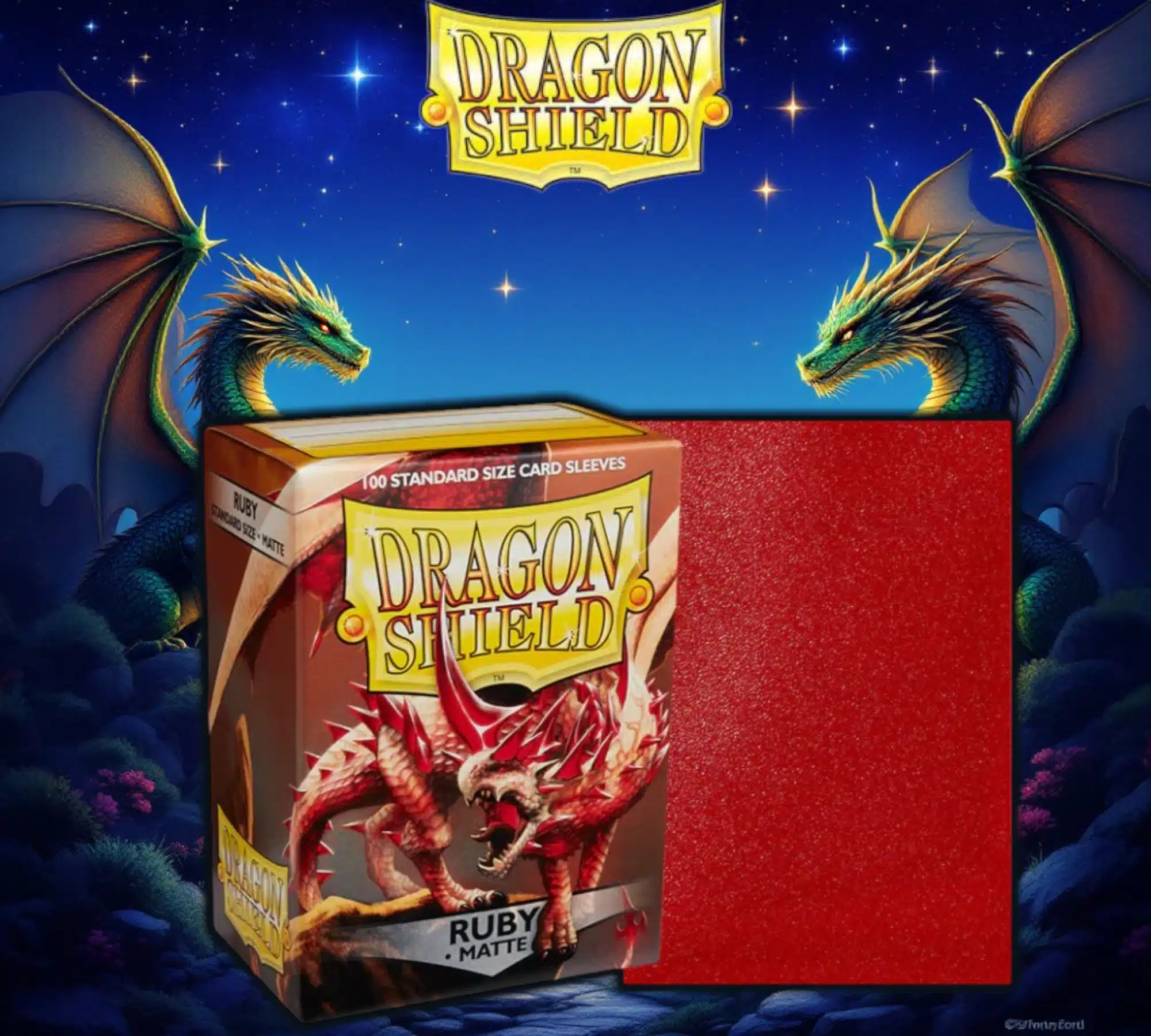 Mica Standard Dragon Shield Ruby Matte c/100