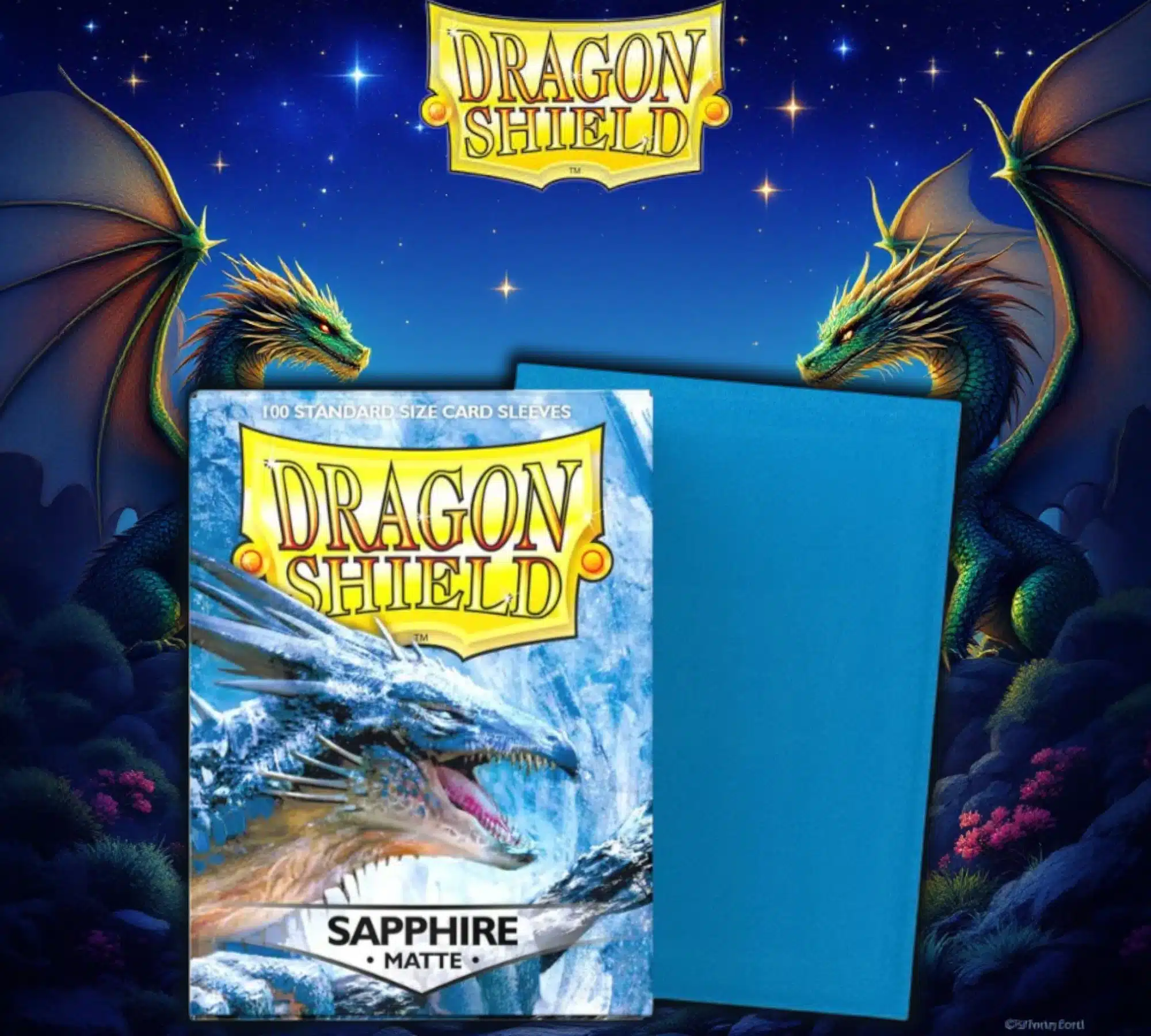 Mica Standard Dragon Shield Sapphire Matte c/100