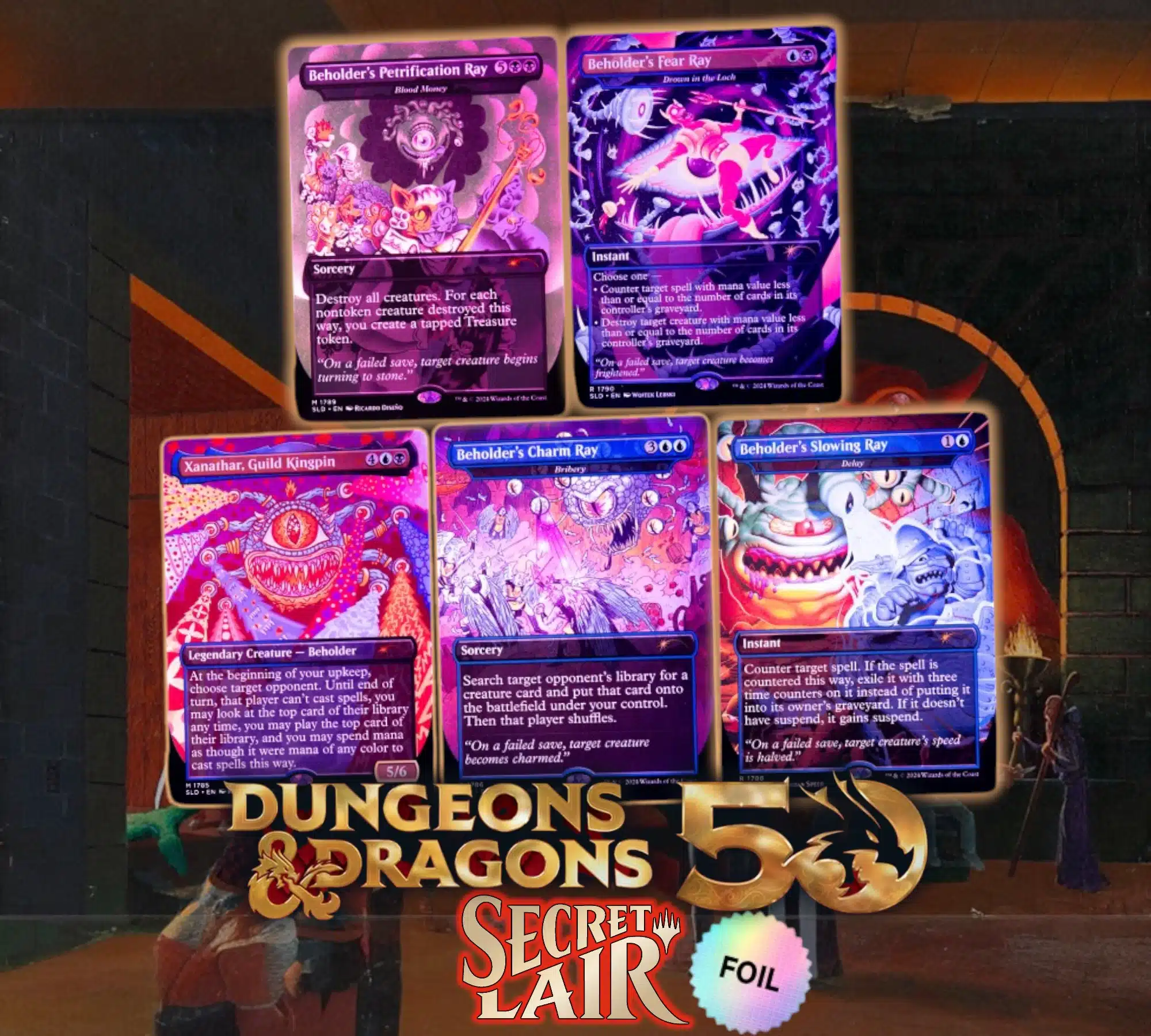 Secret Lair x D&D Death is in the Eyes of the Beholder I Foil