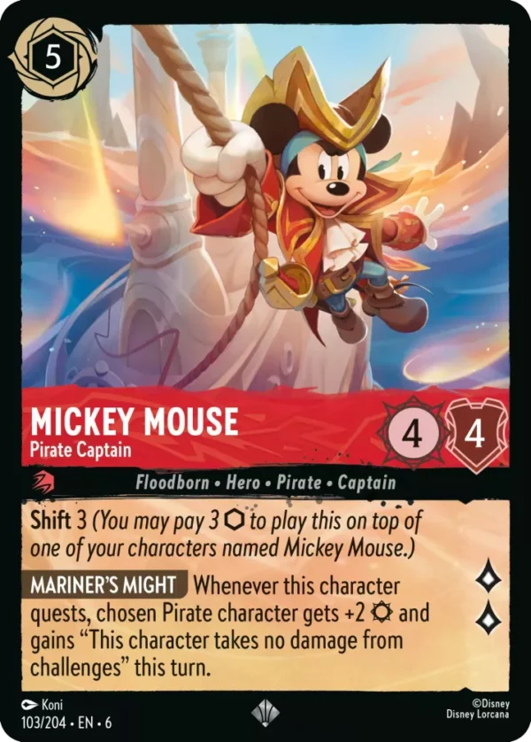 Mickey Mouse - Pirate Captain 103/204