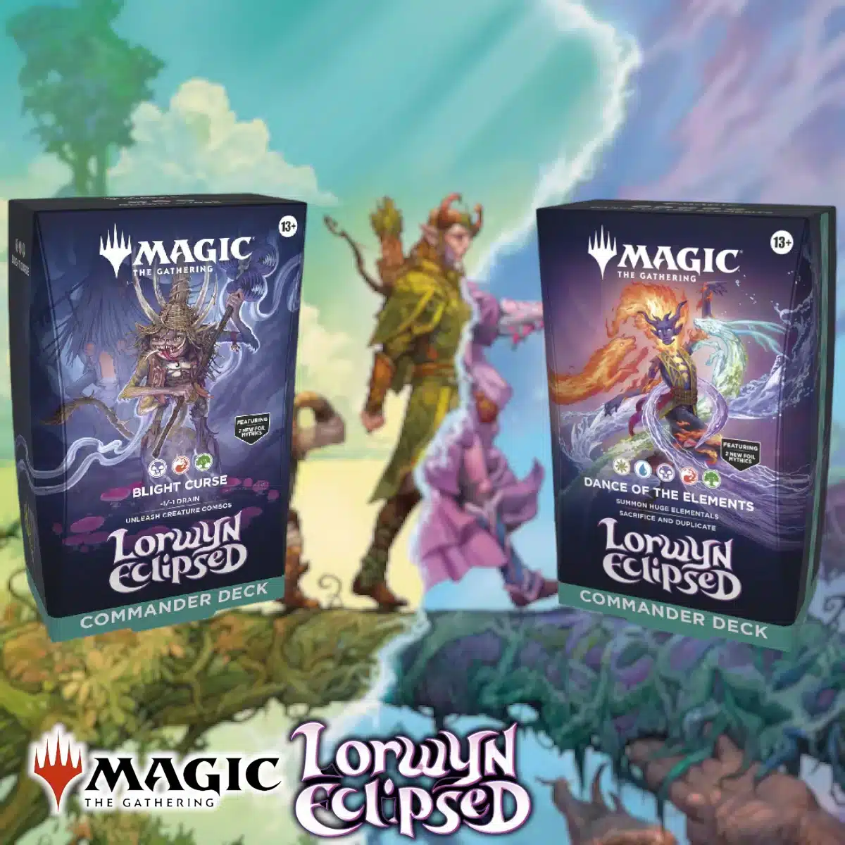 LorwynCommanderSet Lorwyn Eclipsed – Set 2 Commander Decks - Magic: The Gathering - Imagen 1