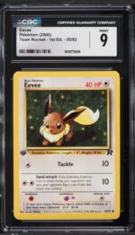 2000 Pokemon Team Rocket 1st Edition Eevee #55 CGC 9 MINT